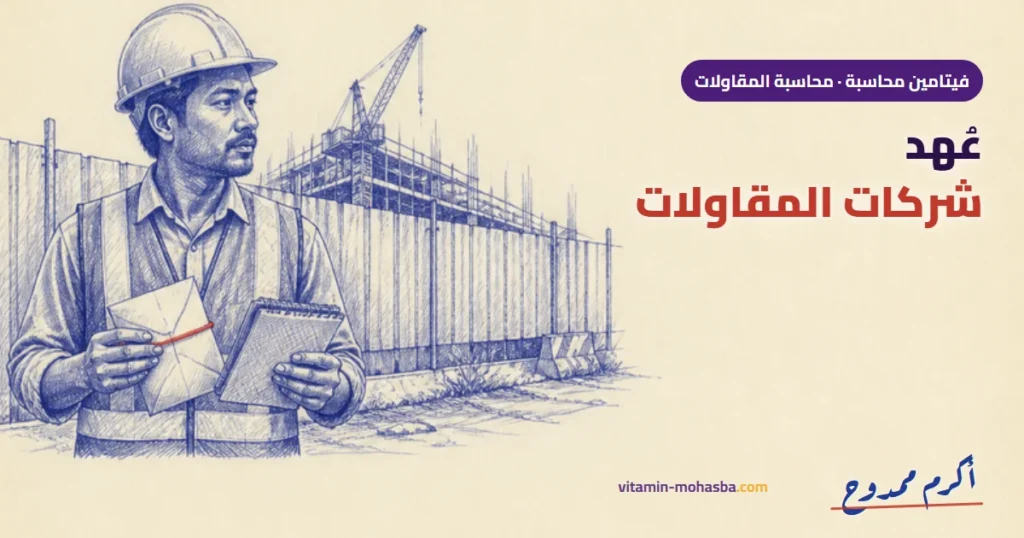 أصول المحاسبة المالية لعهد شركات المقاولات — رسمة أكرم ممدوح