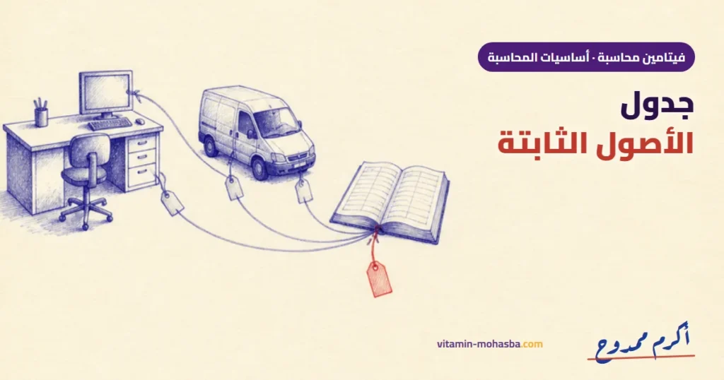 جدول الاصول الثابتة كيف — رسمة أكرم ممدوح