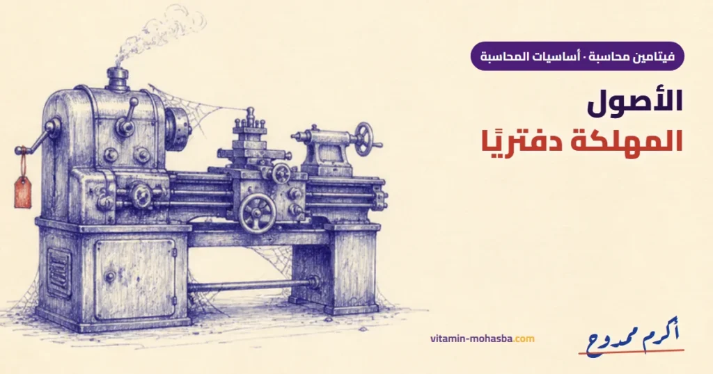 المعالجة المحاسبية للأصول المهلكة دفترياً — رسمة أكرم ممدوح