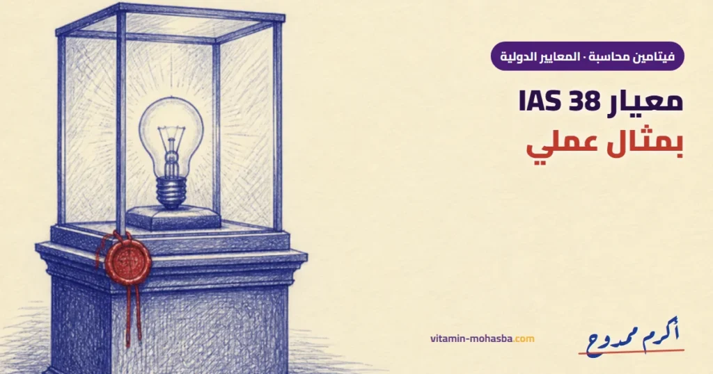 مثال عملي علي معيار الاصول غير الملموسة IAS 38 — رسمة أكرم ممدوح