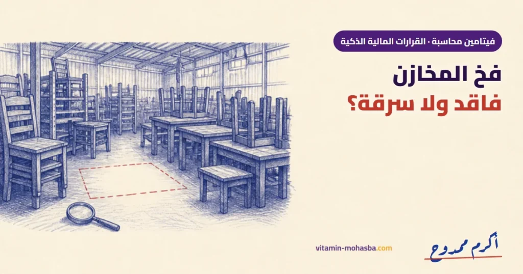 فخ المخازن – فاقد ام سرقة من قصة حقيقية مصنع اثاث — رسمة أكرم ممدوح