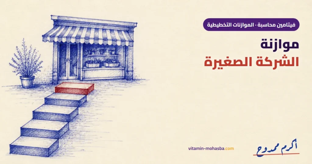 موازنة الشركة الصغيرة من الصفر في 5 خطوات — رسمة أكرم ممدوح
